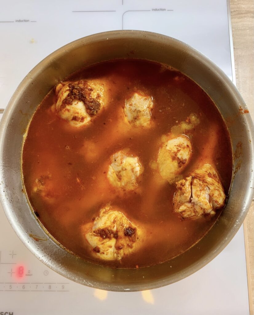 osmazene kure na paprice zalijeme vyvarem